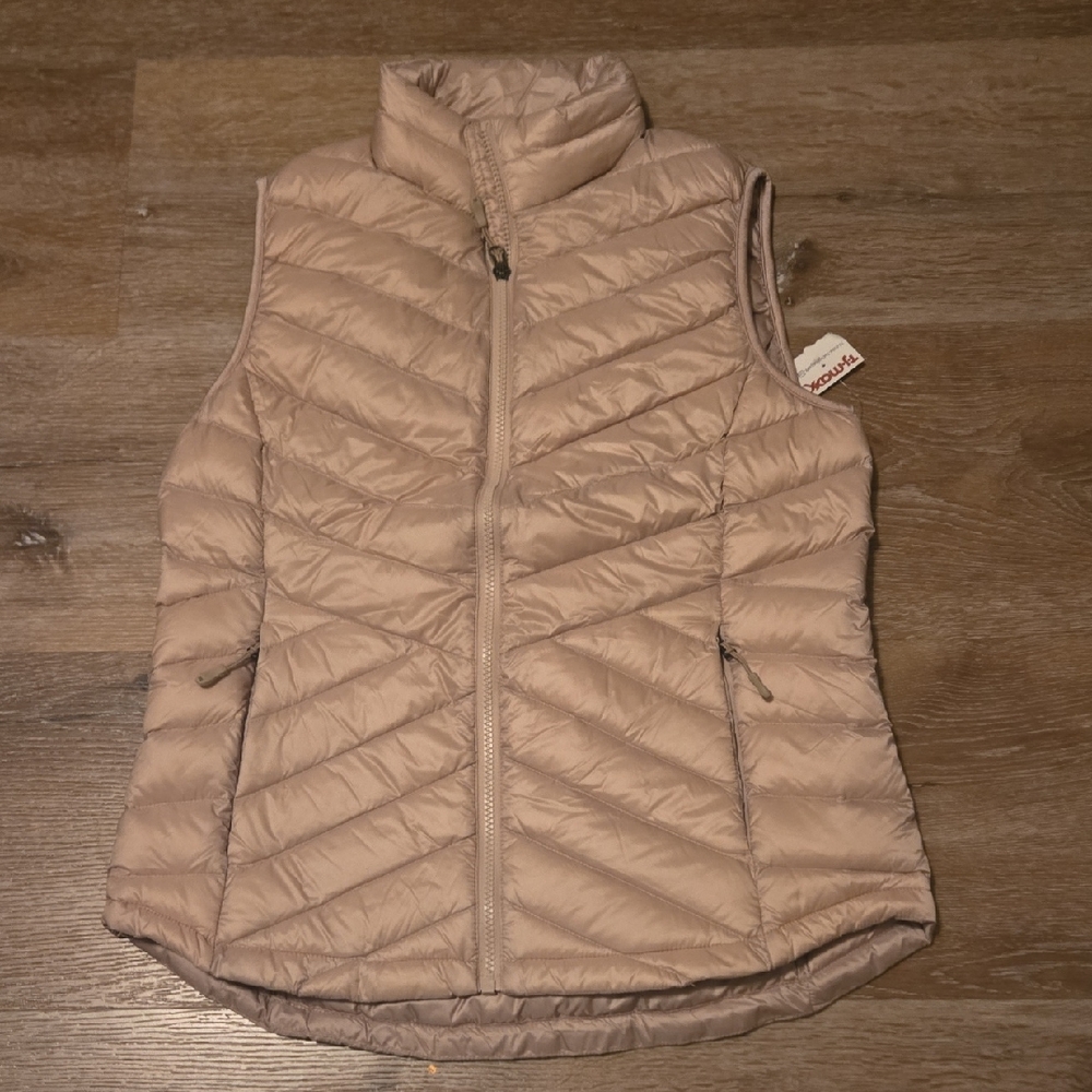 Women's Lightweight Quilted Vest - Beige